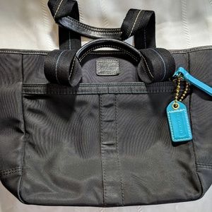 Authentic Coah Black Nylon Hampton Bag/Vintage